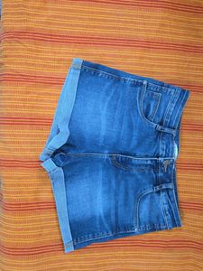 Zara High Waisted Denim Shorts