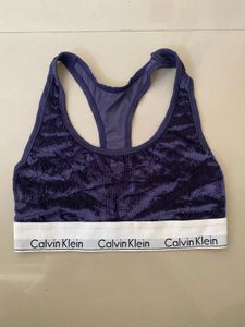 Calvin Klein Velour Sports Bra