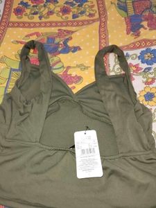Olive Green Bikini Top