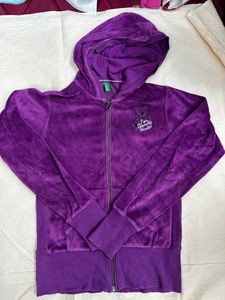 Velvet Fluffy Purple Hoodie