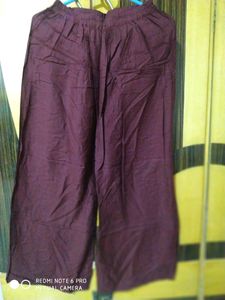 Maroon Embroidered Button-Down Top