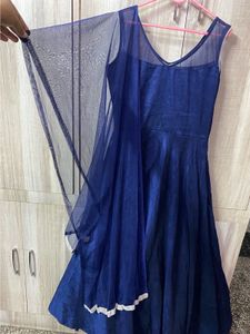 Elegant Navy Blue Gown