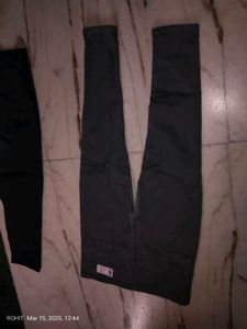 Grey Jeans With Elastic Free Size