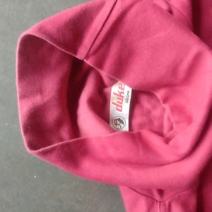 Maroon High Neck T-shirt