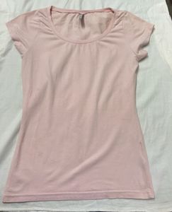 Soft Pink Basic T-Shirt