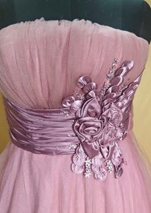 Pretty Pink Strapless Tulle Dress