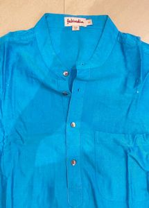 Blue Long Sleeve Button Up