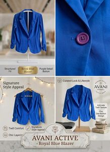 Lowest Prices_stylish Blue Blazer for Women