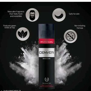 Denver Black Code Cologne Talc