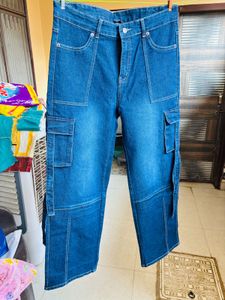 Blue Cargo Jeans