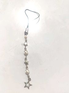 Star &amp; Pearl Charm Phone Strap