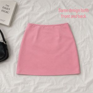 Cute Pink A-Line Mini Skirt