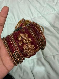 Exquisite Embellished Bangles Set