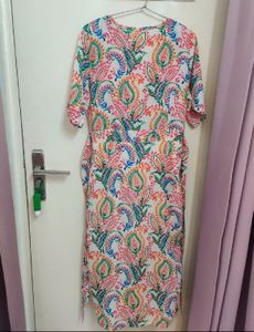 Boho Paisley Wrap Dress