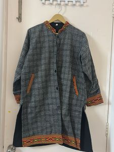 Embroidered Long winter coat for Women