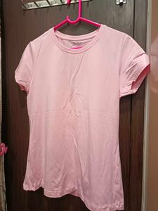 Pink Crew Neck Tee