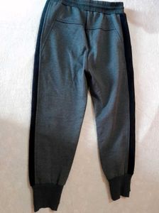 Casual Grey Joggers with Black Stripe for both men