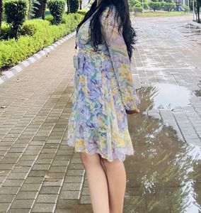 Beautiful Floral Print Mini Dress size s