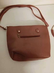 Chic Pink Handbag with Matching Pouch