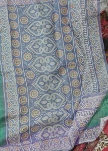 Boho Geometric Print Saree