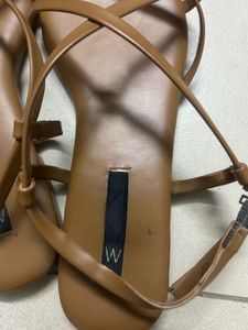 Minimalist Brown Strappy Sandals (last price)