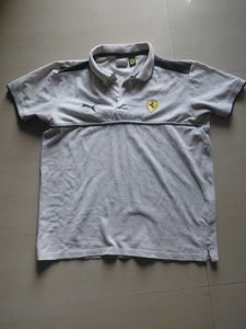 ORIGINAL Puma X Ferrari Grey Polo Tshirt