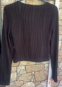 Black Square Neck Top.
