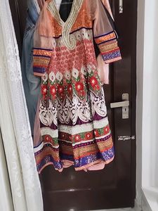 Floor Length Anarkali SUIT With Net Dupatta