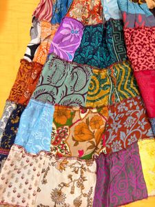 Bohemian Patchwork Maxi Skirt