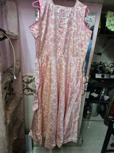 Elegant Pink Printed Kurta Set with Dupatta