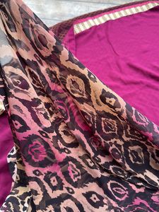 Pure Georgette New Saree Without Tag