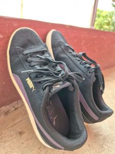 Puma Black Suede Sneakers