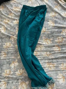 Vibrant Yellow Patiala Salwar and blue plazo