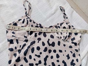 Dalmatian Print Mini Dress
