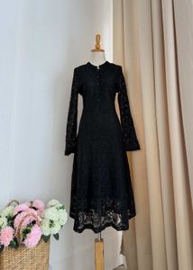 Elegant Black Lace Gown