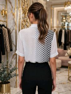 XXL Polka Dot Print shirt