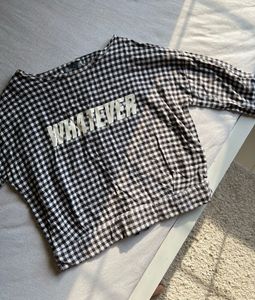 People - Trendy Gingham "Whatever" Top