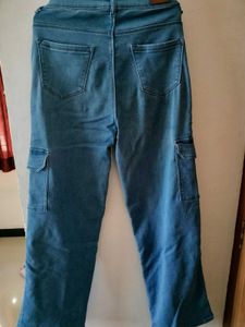 Denim Cargo Pants