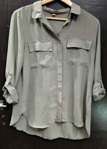 grey  trendy shirt  for women