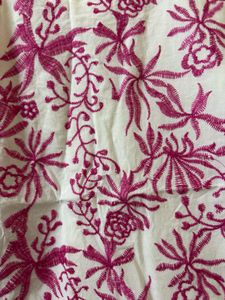 Stylish Sleeveless Floral Print Kurta