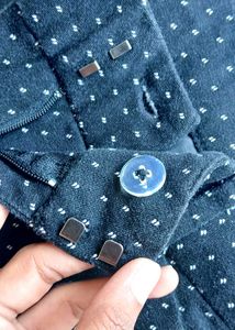 Chic Black Polka Dot Pants