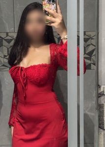 Red Lace Detail Mini Dress