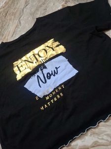 black crop top for girls