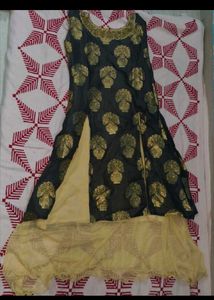 party golden black suit set