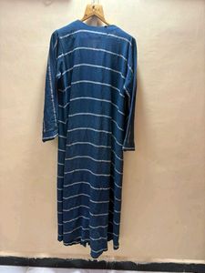 Stylish Blue Striped abaya