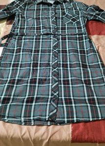 Classic Plaid Shirt Dress from canada