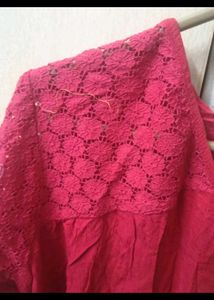Beautiful Red Lace Top women's