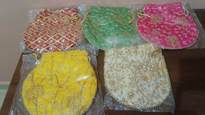 Set of 5 Embroidered Potli Bags