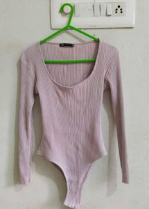Ribbed Long Sleeve Bodysuit