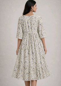 Floral Print Anarkali Kurta
